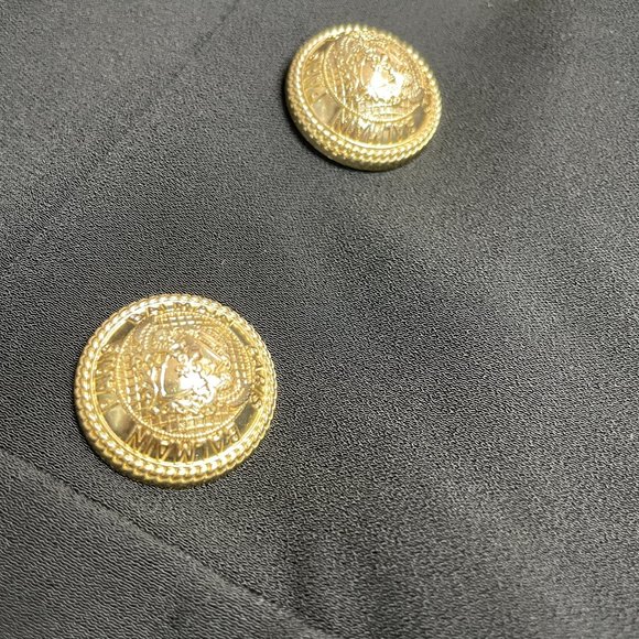 NWT Balmain Short High Waisted Buttoned Wrap Skirt - Picture 10 of 16